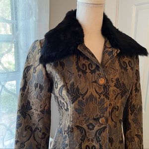 ✨Real Fur and Brocade Coat.